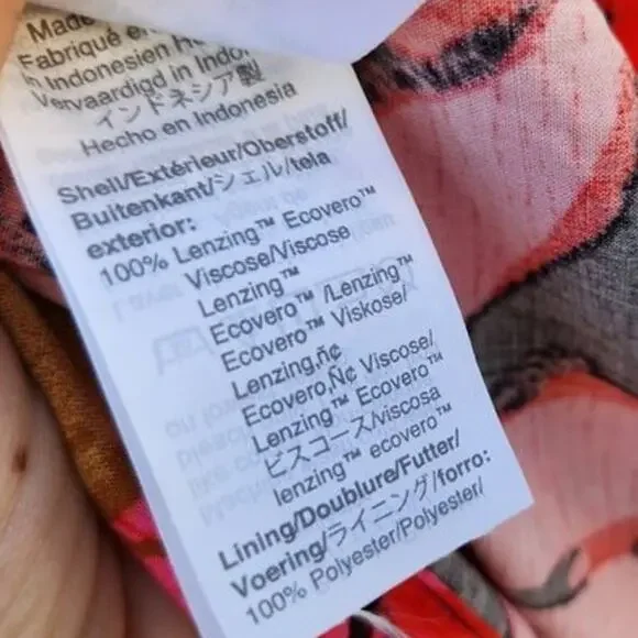 NWT J. Crew Tropical Palm Print Faux Tie Wrap Midi Dress V Neck Zip Up 6 Pink - Picture 12 of 16